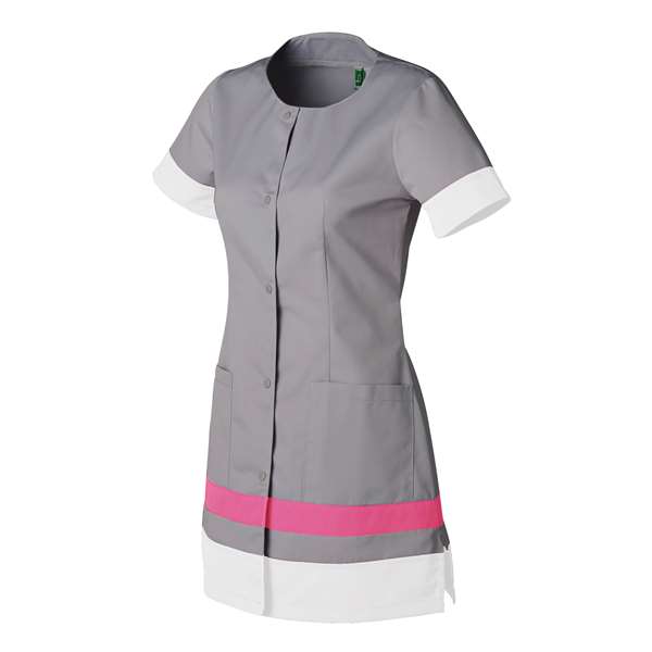 Image de NOEMIE MANCHE COURTE POLY 65%-COT35% GRIS T4