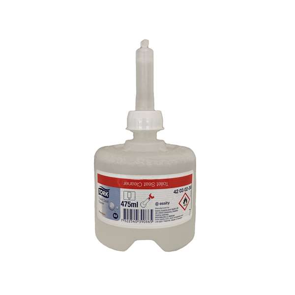 Image de TORK PREMIUM NETTOYANT POUR ABATTANT TOILETTE S2 0.475LX8