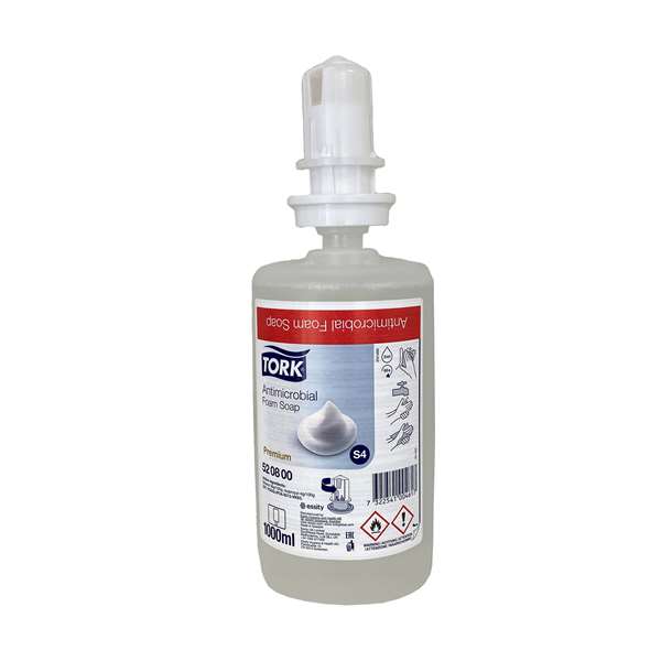 Image de TORK PREMIUM SAVON MOUSSE ANTIMICROBIEN S4 1LX6
