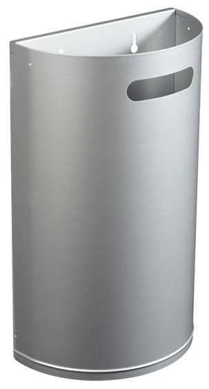 Image de CORBEILLE DECROCHABLE MURALE ARKEA 40L-GRIS METAL
