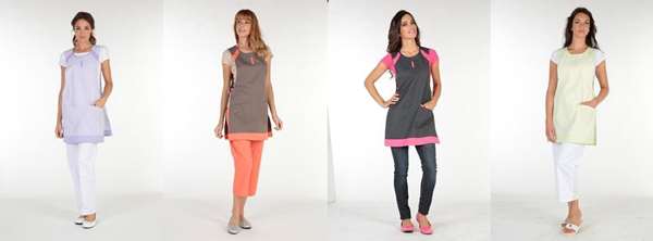 Image de TABLIER DEBBY POLYSETER 65%-COT35% PETITE TAILLE CACAO