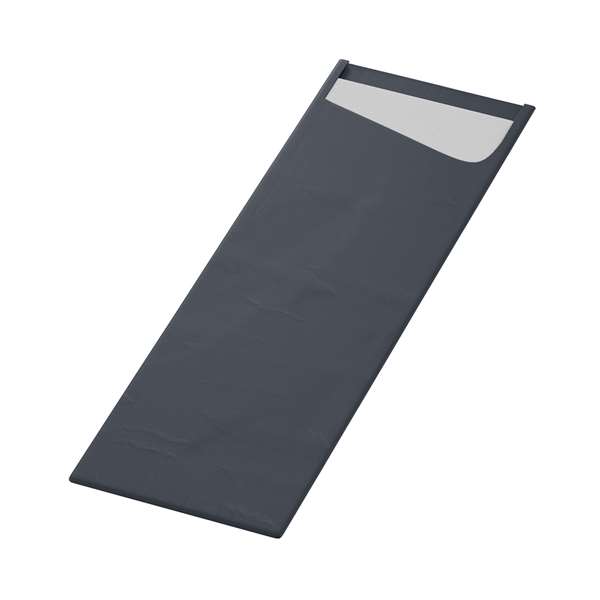 Image de SACCHETTO SLIM NOIR SDT BIO-DUNISOFT BLANCHE 20X40CM X240