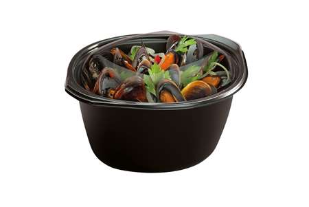 WOK NOIR+COUV TRANSP WOKIPACK (FTS245X206X125MM) 2300ML X150