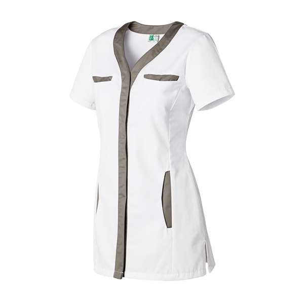 Image de DINA POLY65%-COT35% BLANC/TAUPE T1