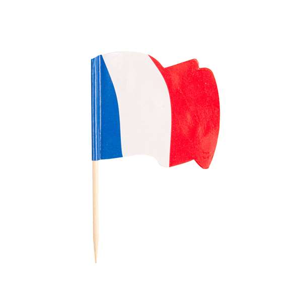 Image de PIQUE DRAPEAU ONDULE FRANCE H.65MM X144