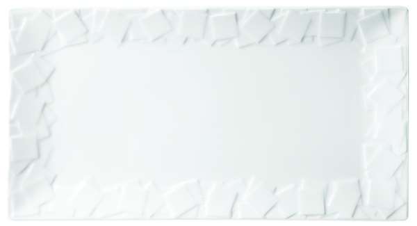 Image de ASSIETTE RECTANGULAIRE 'MOZAIK' (LONG.240XLARG.130XH.15MM)