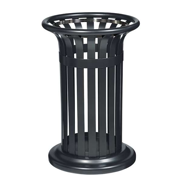 Image de CORBEILLE A POSER/FIXER GRIS MANGANESE TULIPE 60L