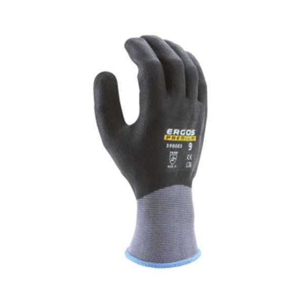 Image de GANT TRICOTE ENDUIT ERGOS PREMIUM GRIS/NOIR T10