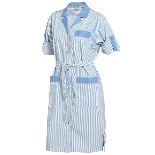 Image de BRIGITTE RAYE BLEU MANCHE TRANSFORMABLE POLY 67%-COT33% T5