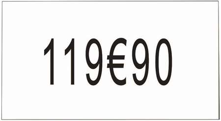 ETIQUETTES NEUTRE 1 LIGNE 8RLX DE 2500