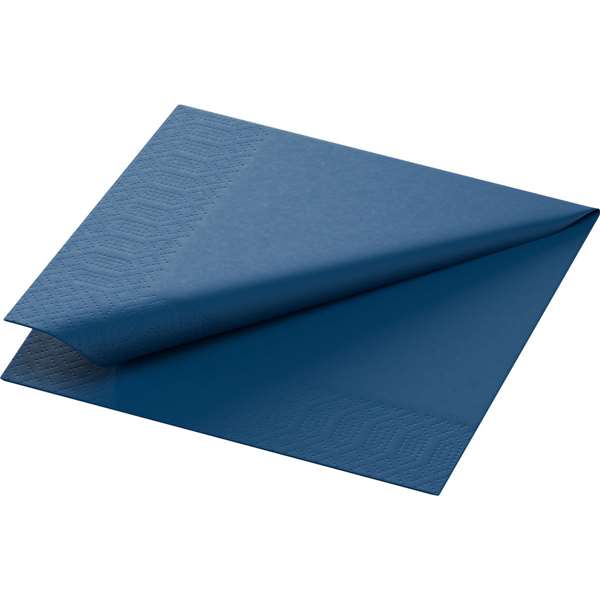 Image de SERVIETTE OUATE BLEU FONCE 2P 24X24CM  X2400