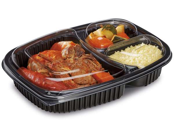 Image de COUVERCLE COOKIPACK TRANSPARENT 3 COMPARTIMENTS X40