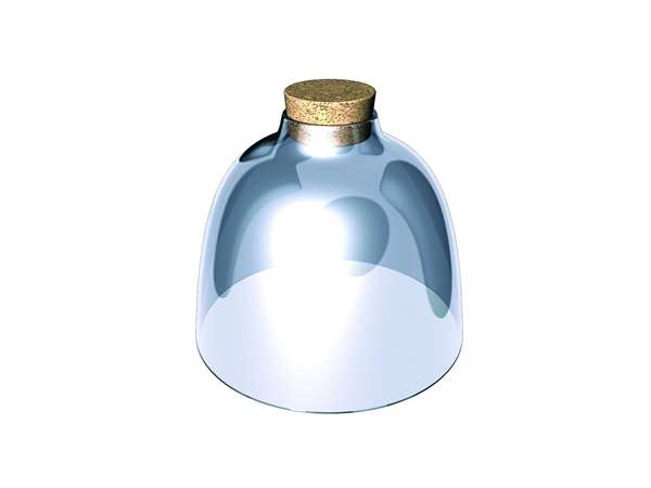 Image de CLOCHE 'BURGER CHIC' SAN TRANSPARENT 171MM