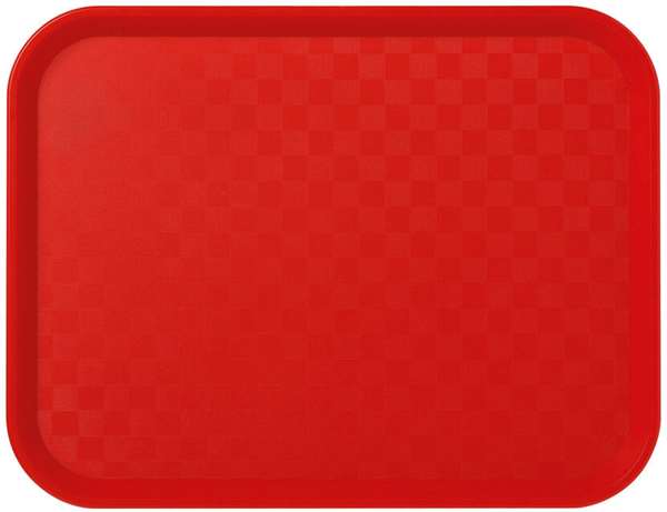 Image de PLATEAU FAST FOOD ROUGE (LONG.350XLARG.270MM)