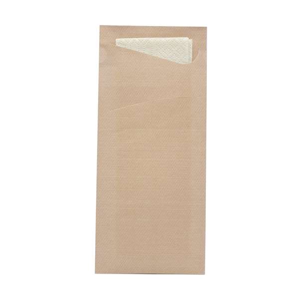 Image de SACCHETTO NATURE SERVIETTE OUATE CREME 2P 33X33CM X500