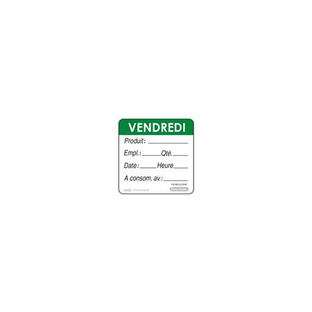 ETIQUETTES DLC VENDREDI VERT PAR 500