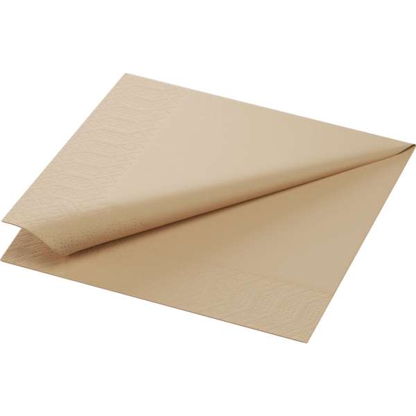 Image de SERVIETTE OUATE MARRON ECO 3P 33X33CM X1000
