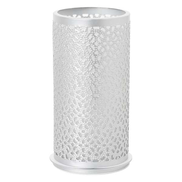 Image de BOUGEOIR BLISS METAL ARGENT  (H.140MM DIAM.75MM) X4