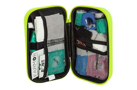 TROUSSE DE SECOURS 4/6 PERSONNES EVA JAUNE FLUO