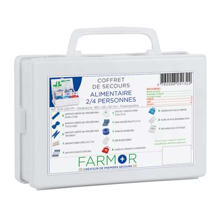 COFFRET DE SECOURS 'AGRO ALIMENTAIRE' 2/4 PERSONNES