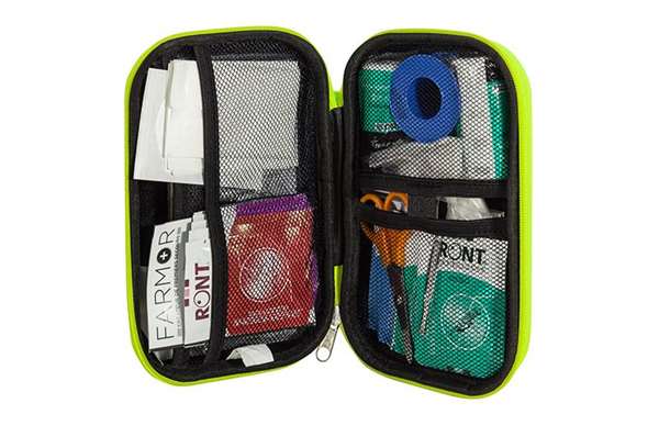 Image de TROUSSE DE SECOURS MULTIRISQUES 2/4 PERSONNES EVA JAUNE FLUO