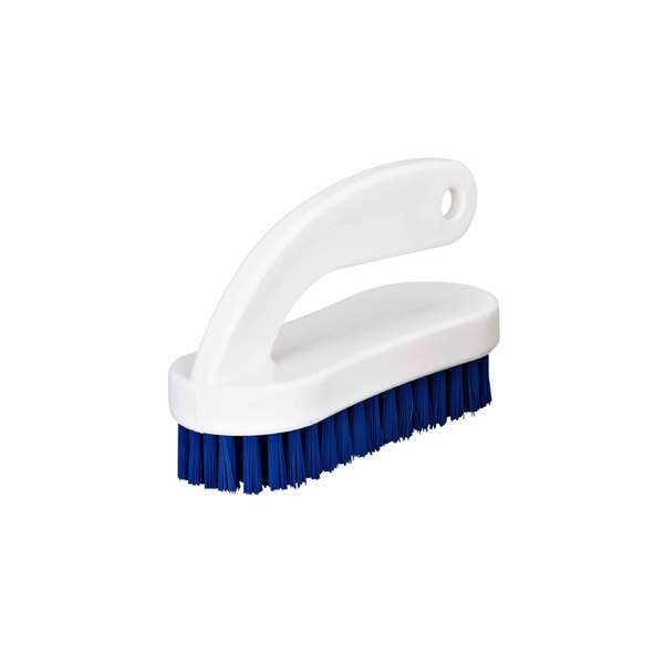 Image de BROSSE A ONGLES AVEC POIGNEE ALIMENTAIRE BLEUE