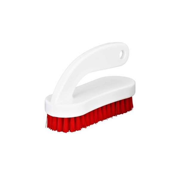 Image de BROSSE A ONGLES AVEC POIGNEE ALIMENTAIRE ROUGE