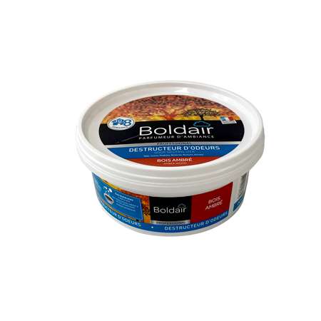 GEL DESTRUCTEUR D'ODEURS BOLDAIR BOIS AMBRE 300GRS