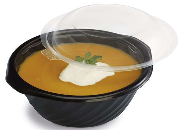 Image de BOL A SOUPE BOWLIPACK NOIR (FTS163X149X59MM) 500ML X600