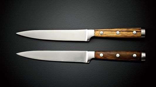 Image de COUTEAU BOIS FONCE A STEACK