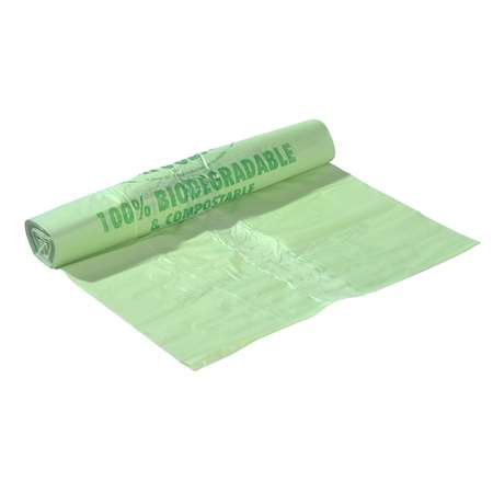 SAC VERT BIODEGRADABLE 40L LIEN COULISSANT 20MµX250