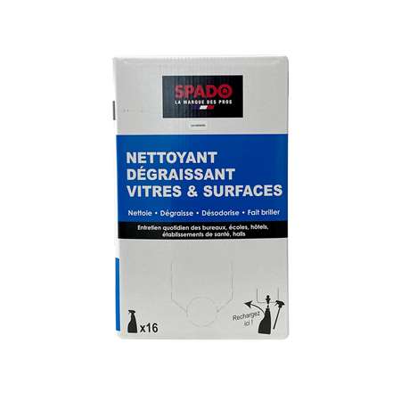 ECOCUB SPADO NETTOYANT DEGRAISSANT VITRES ET SURFACES 10L