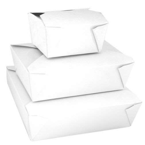 Image de BOITE AMERICAINE CARTON BLANC MICRO-ONDABLES 780ML X500