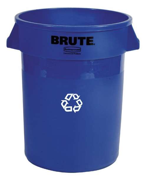 Image de COLLECTEUR BRUTE 121.1L DECHETS RECYCLES BLEU