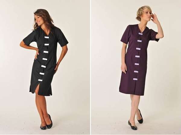 Image de CAMILLE MANCHE COURTE POLY65%-COT35% NOIR T2