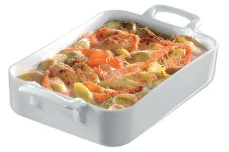 Image de PLAT RECTANGULAIRE 'BELLE CUISINE' BLANC 70CL