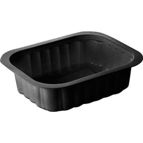 Image de BARQUETTE ACCOMPAGNEMENT 1 COMPARTIMENT NOIRE 350ML X300