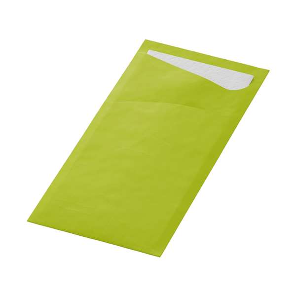 Image de SACCHETTO KIWI SERVIETTE OUATE BLANCHE 2P 33X33CM X500