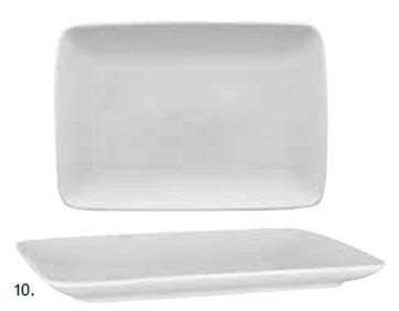 Image de ASSIETTE RECTANGLE BLANCHE CARPACCIO 35X25X2.8