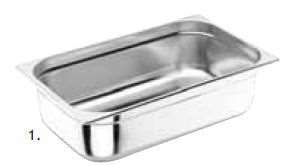 Image de BAC GASTRONORME 1/1 PERFORE (LONG.530XLARG.325XPROF.65MM)