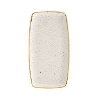 Image de PLAT RECTANGLE 'STONECAST' IVOIRE (LONG.295XLARG.150MM)