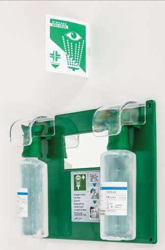 Image de STATION OCULAIRE MURALE AVEC 2 FLACONS 500ML