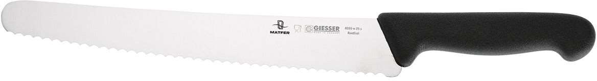 Image de COUTEAU UNIVERSEL NOIR DENTE LONG.250MM