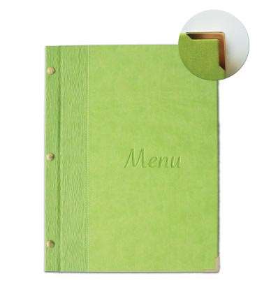 PROTEGE MENU MURANO VERT ANIS (FTS24X31.5CM)+3 INTERCALAIRES