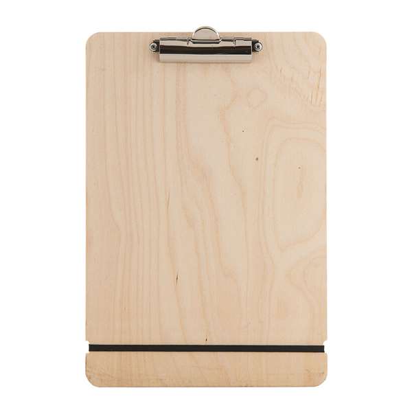 Image de PORTE MENU AVEC PINCE BOIS CLAIR (FTS345X230MM)