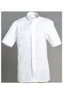 Image de VESTE CUISINIER LUCAS MANCHE COURTE BLANC POLY/COT T6