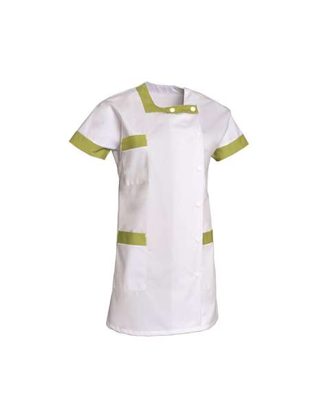 Image de TUNIQUE BERNY MANCHES COURTES BLANC-PISTACHE T0