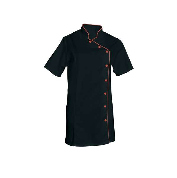 Image de TUNIQUE ODILE MANCHES COURTES POLY/COT 195GRS NOIR T2