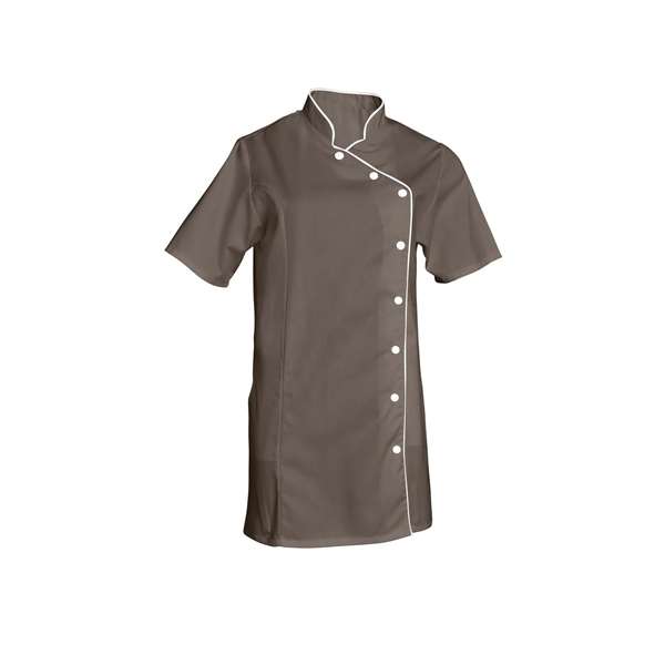 Image de TUNIQUE ODILE MANCHES COURTES POLY/COT 195GRS TAUPE T4