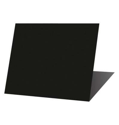 CHEVALET NEUTRE PVC NOIR AVEC RETOUR 3CM (DIM7X6CM)X10